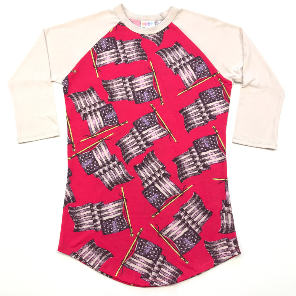 Lularoe American Flag Randy Shirt